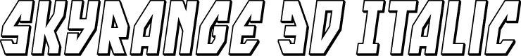 skyrange 3D Italic