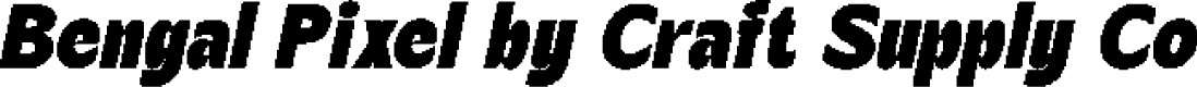 BengalPixel-Regular Demo