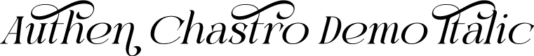 Authen Chastro Demo Italic