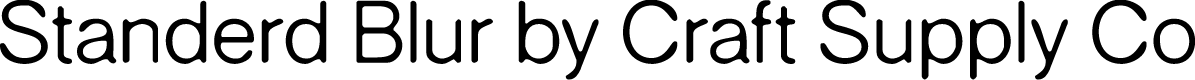 Standerd Blur Demo Regular