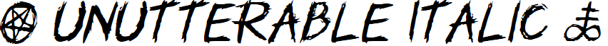 Unutterable Italic