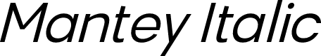 Mantey Italic