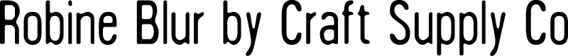 RobineBlur-Regular Demo