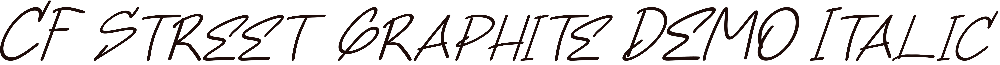 CF Street Graphite DEMO Italic