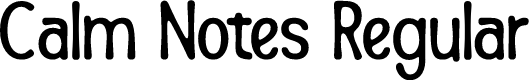 Calm Notes Regular