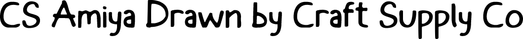 CSAmiyaDrawn-Regular Demo
