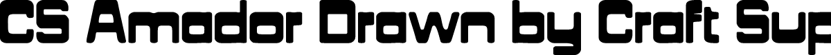 CSAmadorDrawn-Regular Demo