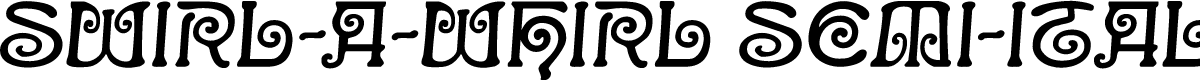 Swirl-a-Whirl Semi-Italic