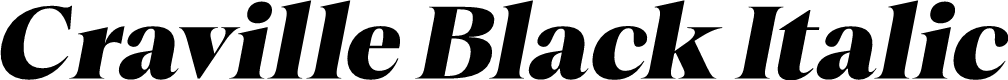 Craville Black Italic