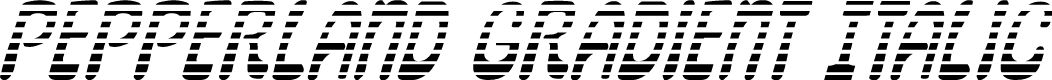 Pepperland Gradient Italic