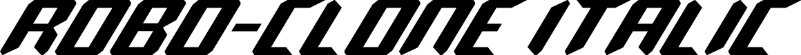 Robo-Clone Italic