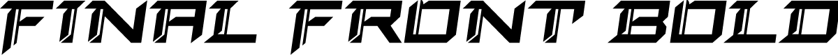 Final Front Bold Semi-Italic