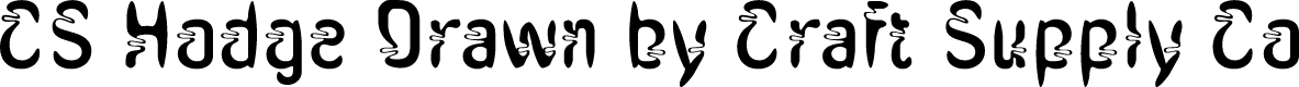 CSHodgeDrawn-Regular Demo