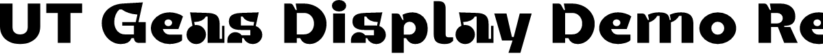 UT Geas Display Demo Regular