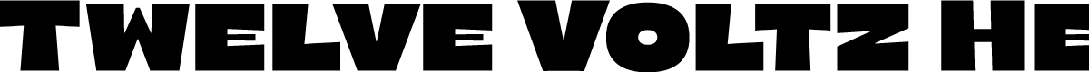 Twelve Voltz Heavy Bold