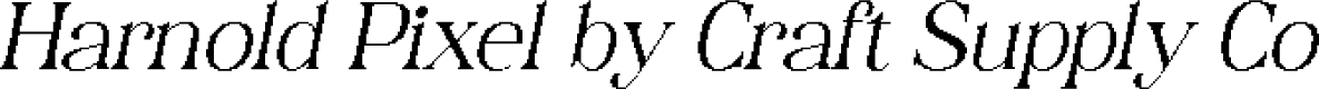 HarnoldPixel-Regular Demo