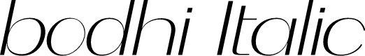 bodhi Italic