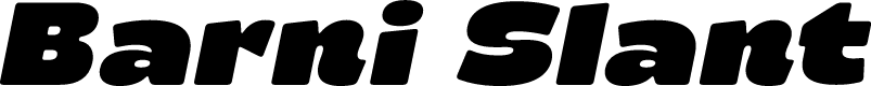Barni Slant Bold Oblique