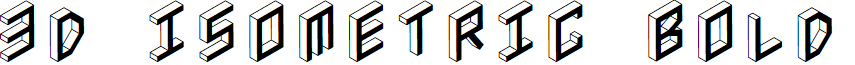 3D Isometric Bold