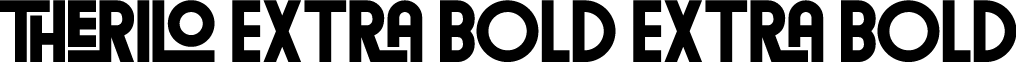 Therilo Extra Bold Extra Bold