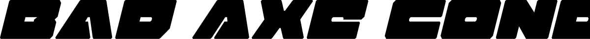 Bad Axe Condensed Italic