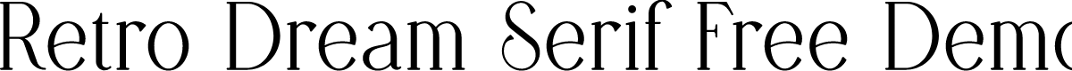 Retro Dream Serif Free Demo