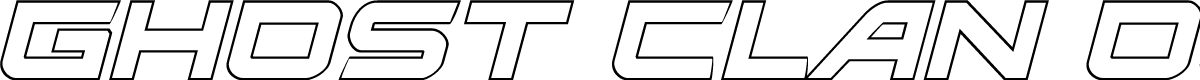Ghost Clan Outline Italic