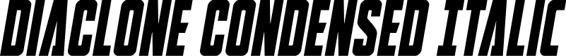 DiaClone Condensed Italic