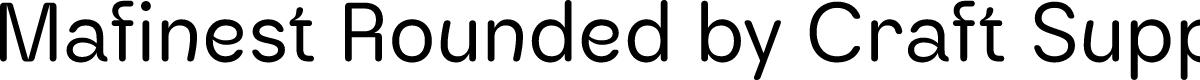 Mafinest Rounded Demo Regular