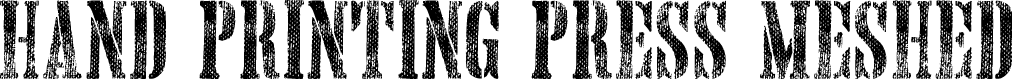 Hand Printing Press Meshed_demo