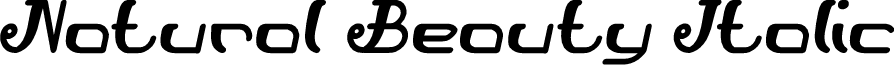 Natural Beauty Italic