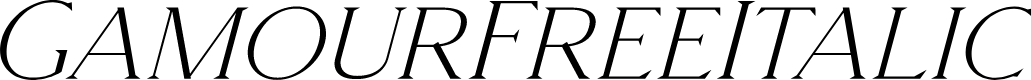 GamourFree-Italic