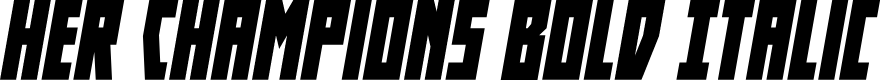 Her Champions Bold Italic