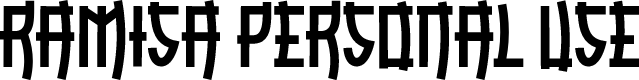RAMISA PERSONAL USE