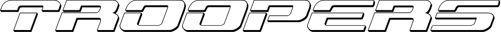 Troopers 3D Expanded Italic