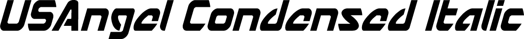 USAngel Condensed Italic