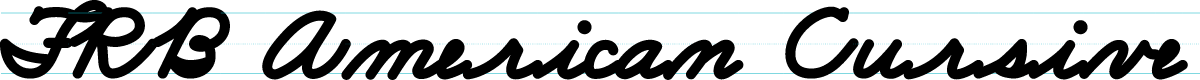 FRB American Cursive Black