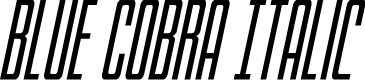Blue Cobra Italic