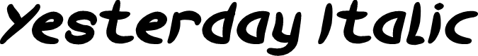 Yesterday Italic