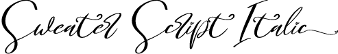 Sweater Script Italic