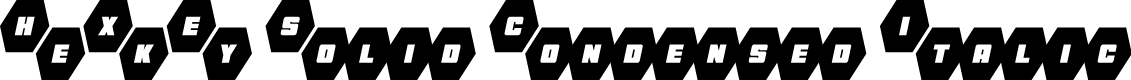HeXkEy Solid Condensed Italic