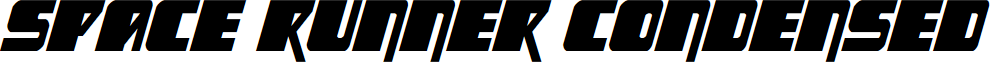 Space Runner Condensed Italic