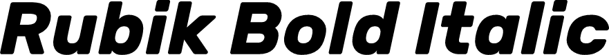 Rubik Bold Italic