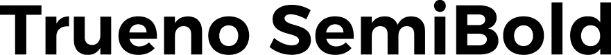 Trueno SemiBold