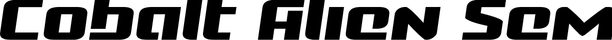 Cobalt Alien Semi-Italic