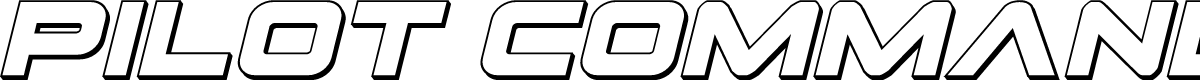 Pilot Command 3D Italic