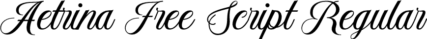 Aetrina Free Script Regular
