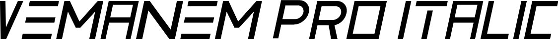Vemanem Pro Italic