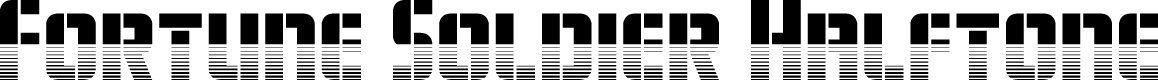 Fortune Soldier Halftone