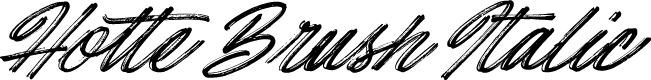 Hotte Brush Italic